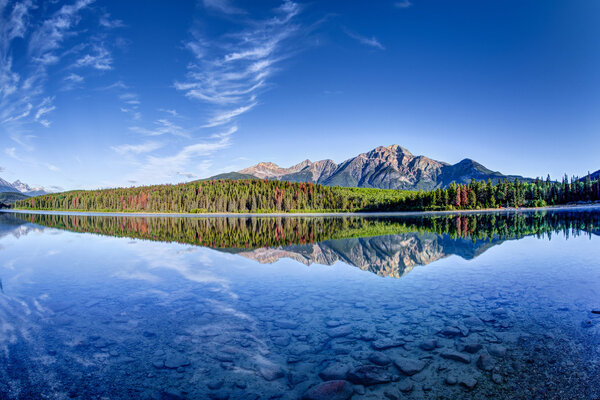 Canadian Landmark: Patricia Lake at Jasper National Park