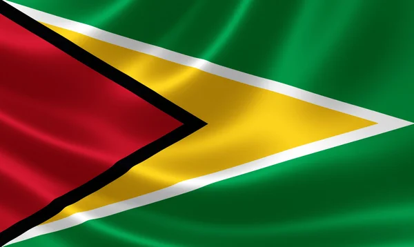 Bandeira Nacional da Guiana — Fotografia de Stock