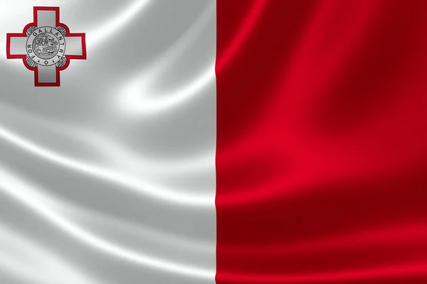 Republic of Malta's National Flag — Stock Photo, Image