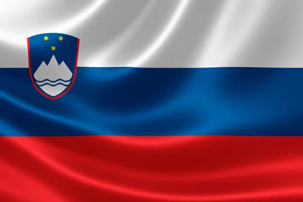 Bandera Nacional de la República de Eslovenia — Foto de Stock