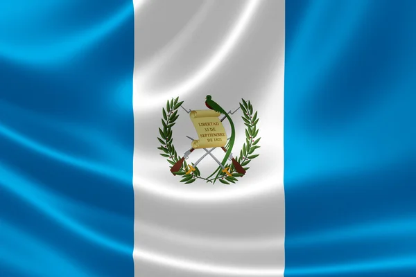 Δημοκρατία της Γουατεμάλα εθνική σημαία — Φωτογραφία Αρχείου