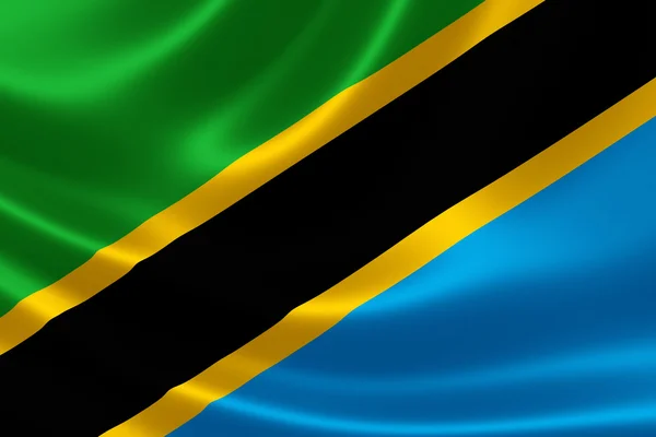 Bandiera Nazionale della Repubblica Unita di Tanzania — Foto Stock
