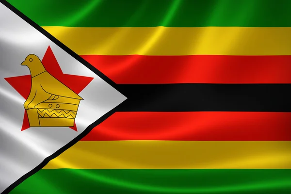 Drapeau national de la République du Zimbabwe — Photo