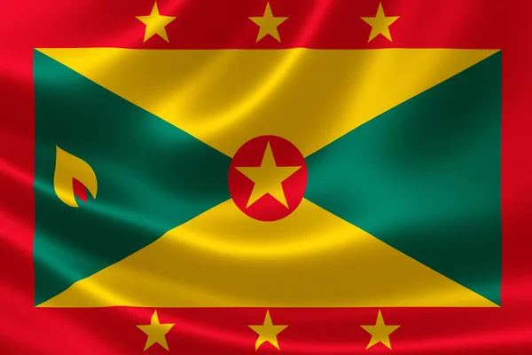 Close Up of Grenada 's Flag — стоковое фото