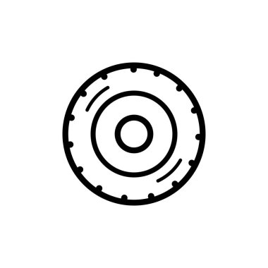 Lastik Simgesi Tasarımı Logo Vektör Şablonu İllüstrasyon İşareti ve Sembol