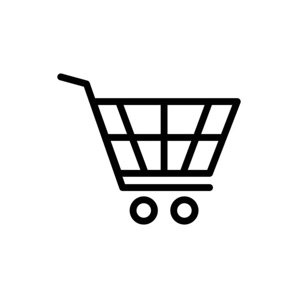 Cart Shop Commerce Иконка Дизайн Логотипа Логотип Иллюстрация Знак Символ — стоковый вектор