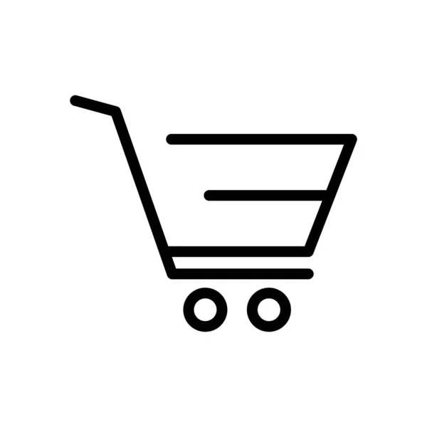 Cart Shop Commerce Иконка Дизайн Логотипа Логотип Иллюстрация Знак Символ — стоковый вектор