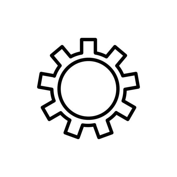 Ustawienie Biegów Ikona Logo Wektor Projekt Szablon Ilustracja Znak Symbol — Wektor stockowy