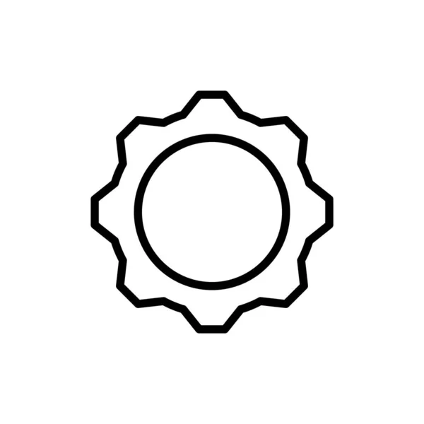 Zahnradeinstellung Icon Logo Vector Design Template Illustration Zeichen Und Symbol — Stockvektor