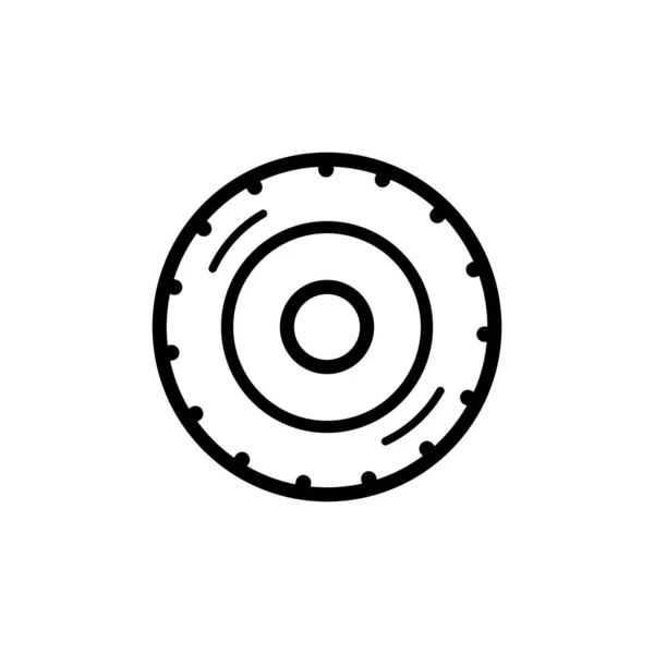 Modèle Vectoriel Logo Conception Icône Pneu Illustration Signe Symbole — Image vectorielle
