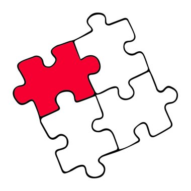 Dünya Otizm Farkındalık Günü. Sancaklar ve web siteleri için tasarım. Otizm sembolünün resmi. Beyaz bir arkaplanda izole edilmiş.