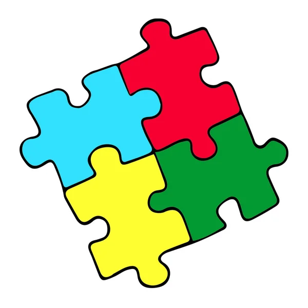 Illustration zum Welt-Autismus-Tag. Design für Banner und Webseiten. Bild des Autismus-Symbols. Isoliert auf weißem Hintergrund. — Stockfoto