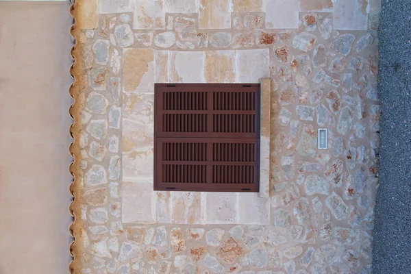 Mediterranean facade with window — Stock Photo, Image