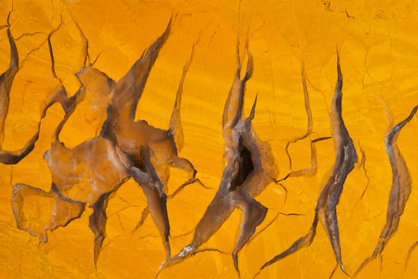 Textura Tela Cheia Jaspe Amarelo Com Veias Calcedônia Transparente — Fotografia de Stock
