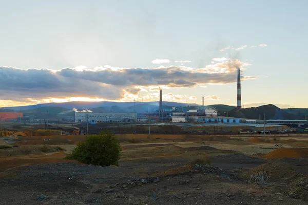 Endüstriyel peyzaj Karabaş, Çelyabinsk, Rusya Federasyonu