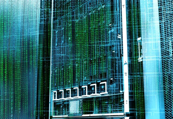 Conceito Data Center Armazenamento Disco Tecnologia Informação Base Dados — Fotografia de Stock