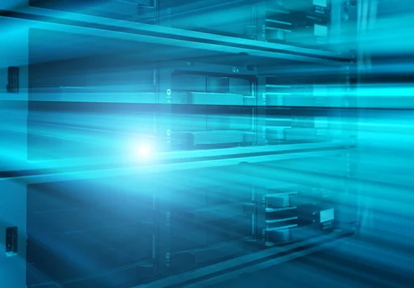 Blade sunucusu bir dizi süper bilgisayarın yakın planıdır.