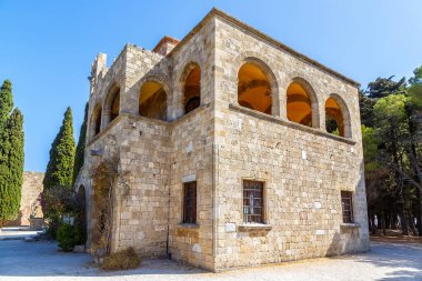 Mount Filerimos Yunanistan Rodos üzerinde manastır