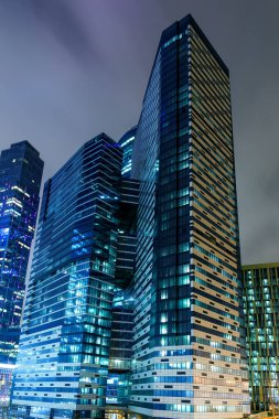 perspektif görünüm için cam yüksek katlı gökdelenler moscow city İş Merkezi
