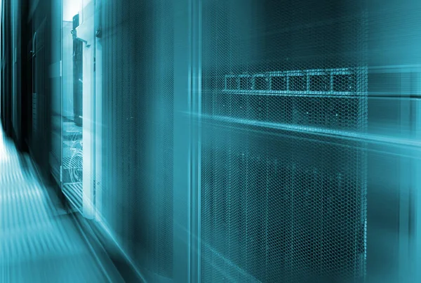 Abstract Big Data Center Highspeed Server Storages Motion Blur — Stok fotoğraf