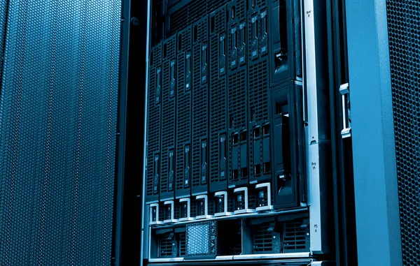 Blade Server Nahaufnahme Großrechnern Rechenzentrum — Stockfoto