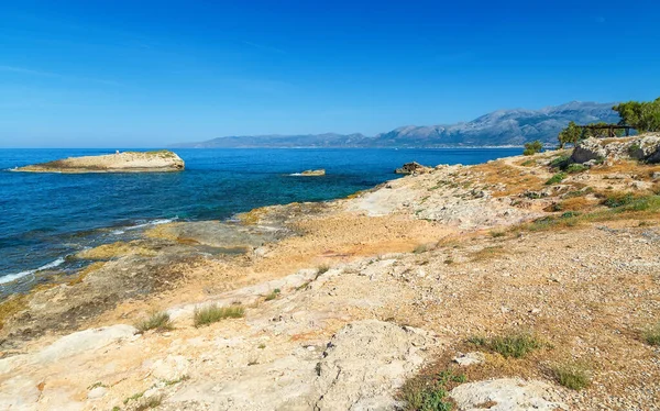 Rocas Costa Del Mar Creta Cerca Hersonissos Creta —  Fotos de Stock