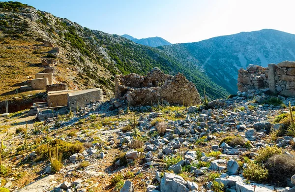 Moinhos Mais Famosos Construídos Século Que Permaneceram Creta Estão Passagem — Fotografia de Stock