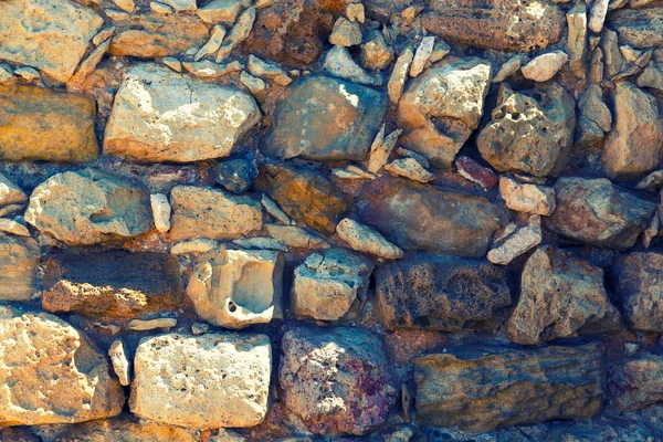 Antike Alte Natursteinmauer Hintergrund Struktur Oder Muster Rustikale Textur Mauer — Stockfoto