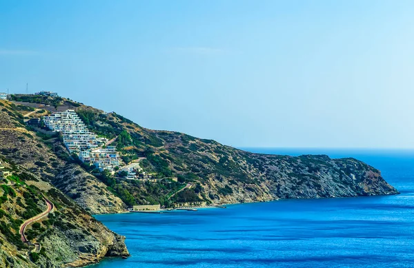 地中海和克里特岛岩石海岸 — 图库照片