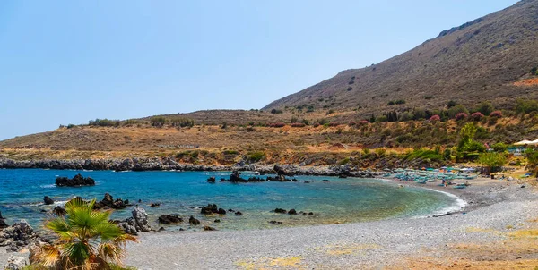 Mar Mediterráneo Costa Rocosa Creta Grecia —  Fotos de Stock