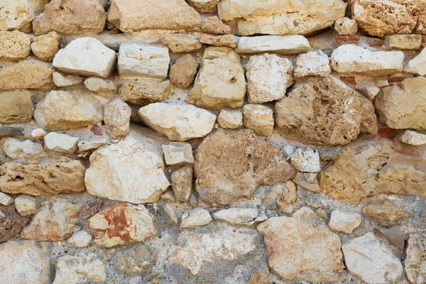 Kamenná Zeď Starověkého Hradu Pozadí — Stock fotografie
