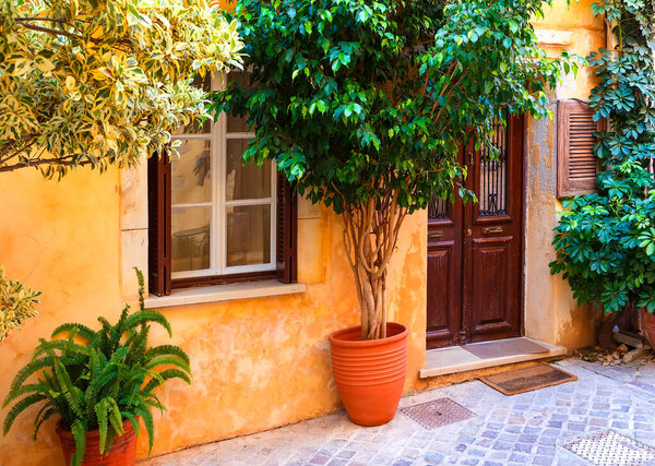 Traditional old house in Chania Crete, Greece