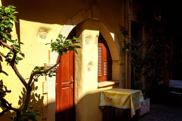 Portas Arqueológicas Antigas Cidade Velha Chania Creta — Fotografia de Stock