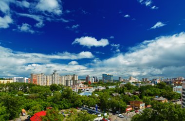 modern binalar bir parlak yaz gün Yekaterinburg