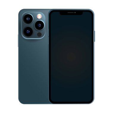 Kameralı modern akıllı telefon.