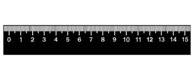 Cetvel simgesi. Vektör illüstrasyonu