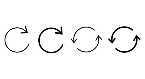 Pfeil Rotationskreis Vektorillustration — Stockvektor