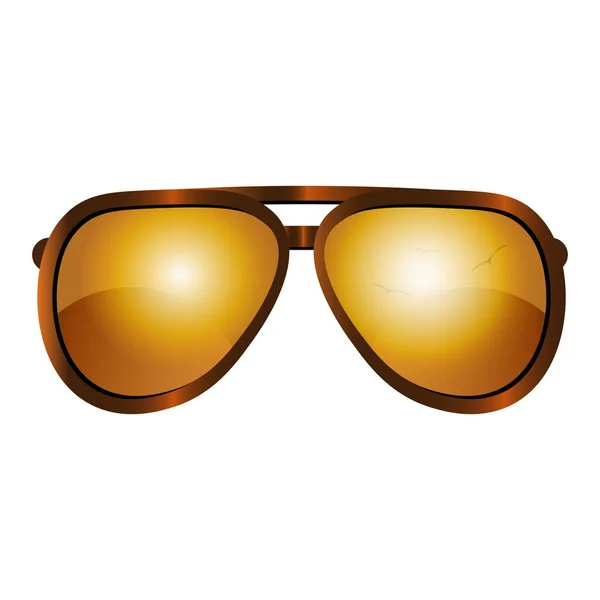 Gafas Modelo Vector Icono Gafas Sol Gafas Aisladas Sobre Fondo — Archivo Imágenes Vectoriales
