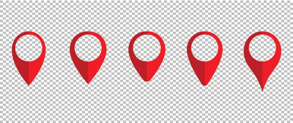 Location Map Pin Icons Set Map Pin Markers Location Icon — Image vectorielle