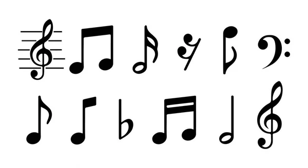 Music. Collection of musical notes. Vector illustration