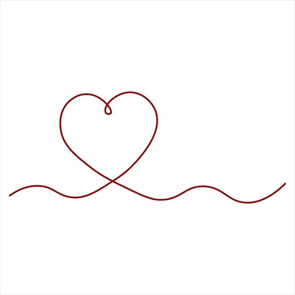 Serce Abstrakcyjny Symbol Miłości Art Wektor — Wektor stockowy
