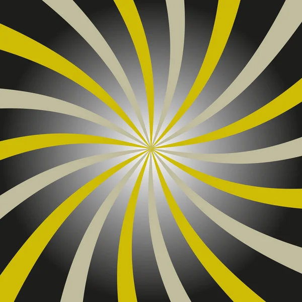 Abstract Yellow Black Background Sun Ray Summer Vector Illustration — Vector de stock