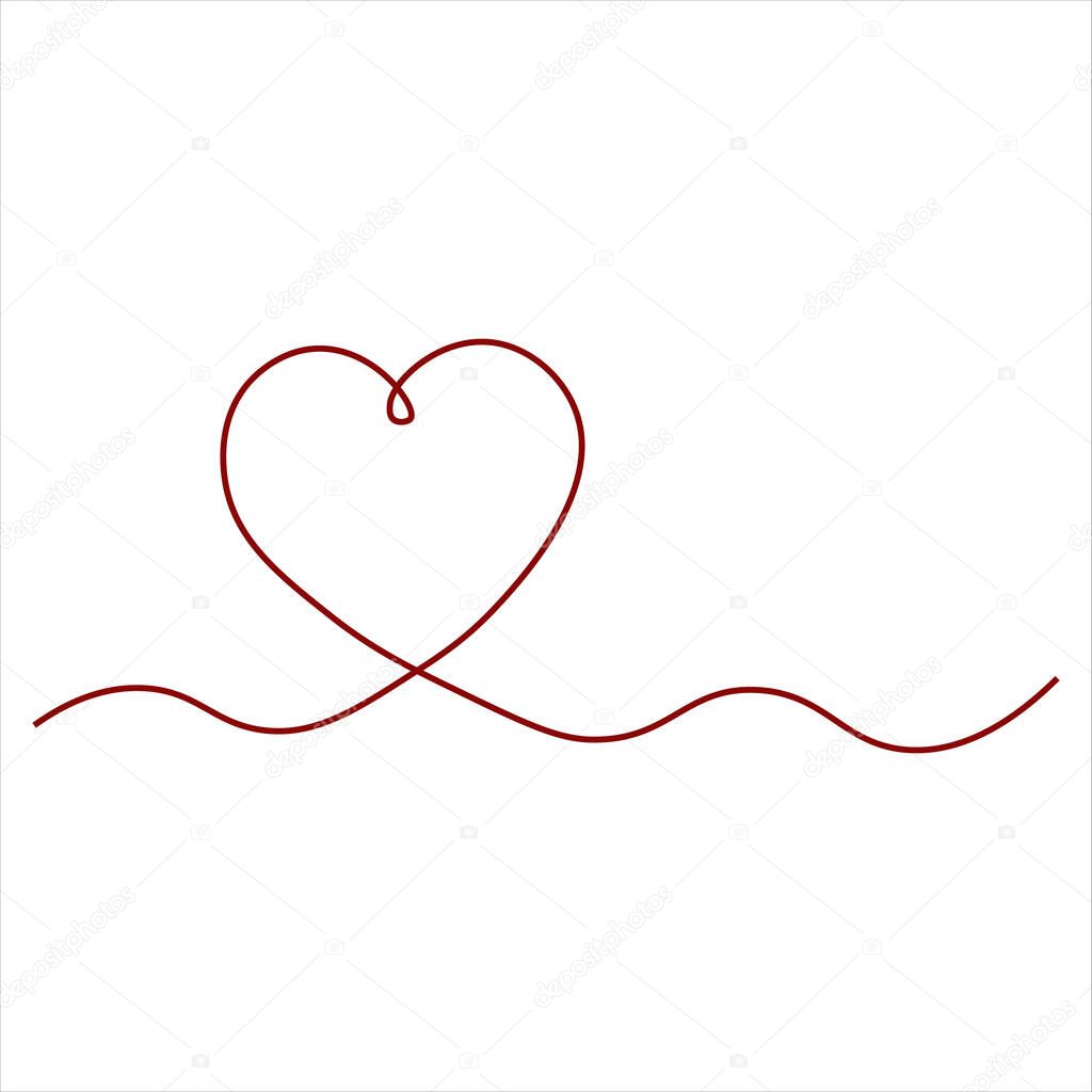  Heart. Abstract love symbol.art. vector