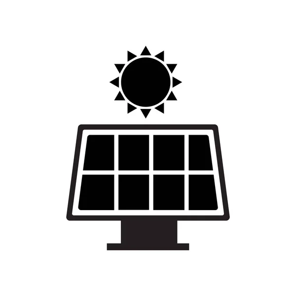 Painel Energia Solar Fundo Branco — Vetor de Stock