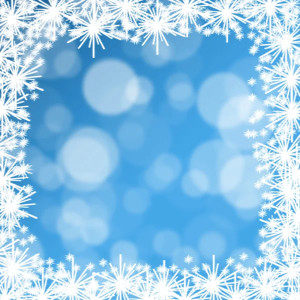 Christmas Background with Blurred Snowflakes — Stock Photo, Image