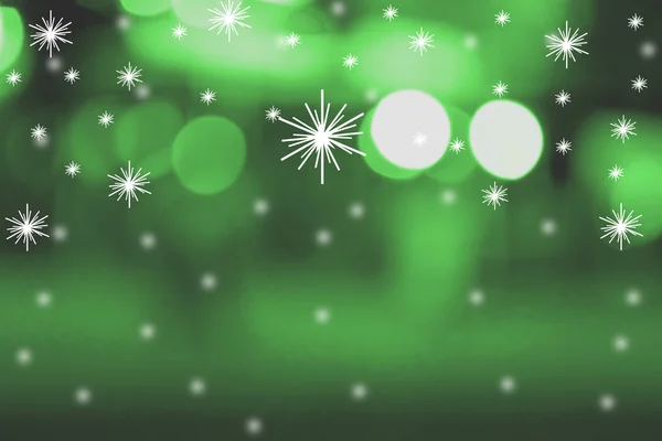 Christmas Background with Blurred Snowflakes — Stock Photo, Image