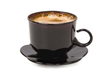 Kahve üzerine beyaz izole beyaz kopyalama alanı