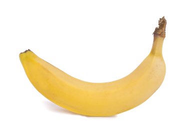 beyaz zemin üzerine muz