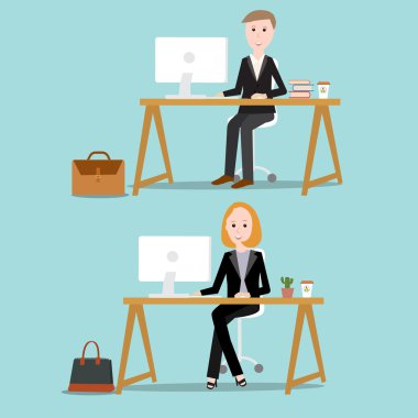 Ortak çalışan emekçilerin infographics elements.ill uzay