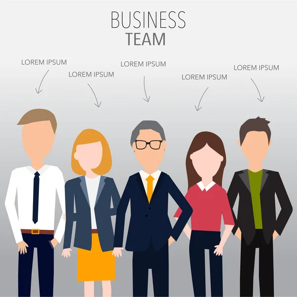 Menschen im Business-Team-Konzept.Illustration eps10. — Stockvektor
